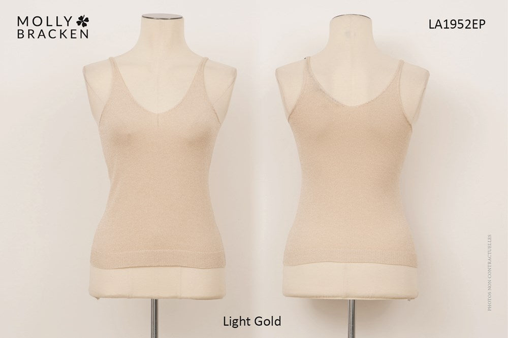 Close-fitting mesh tank top