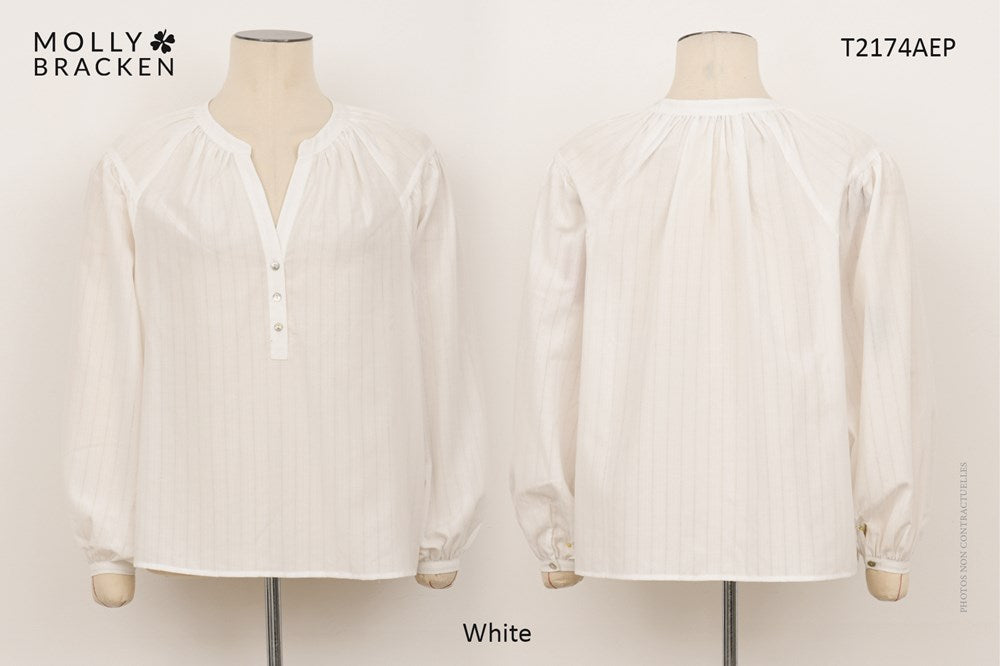 LADIES WOVEN BLOUSE