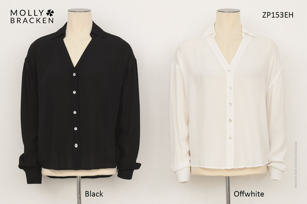 LADIES WOVEN SHIRT