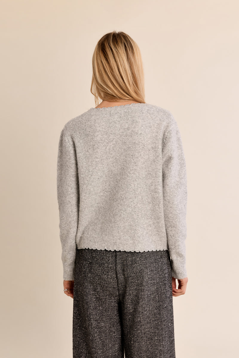 SILVERY GREY