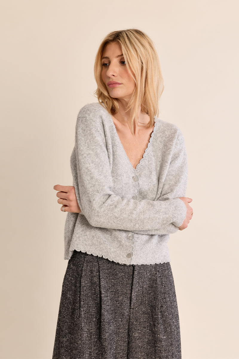 SILVERY GREY