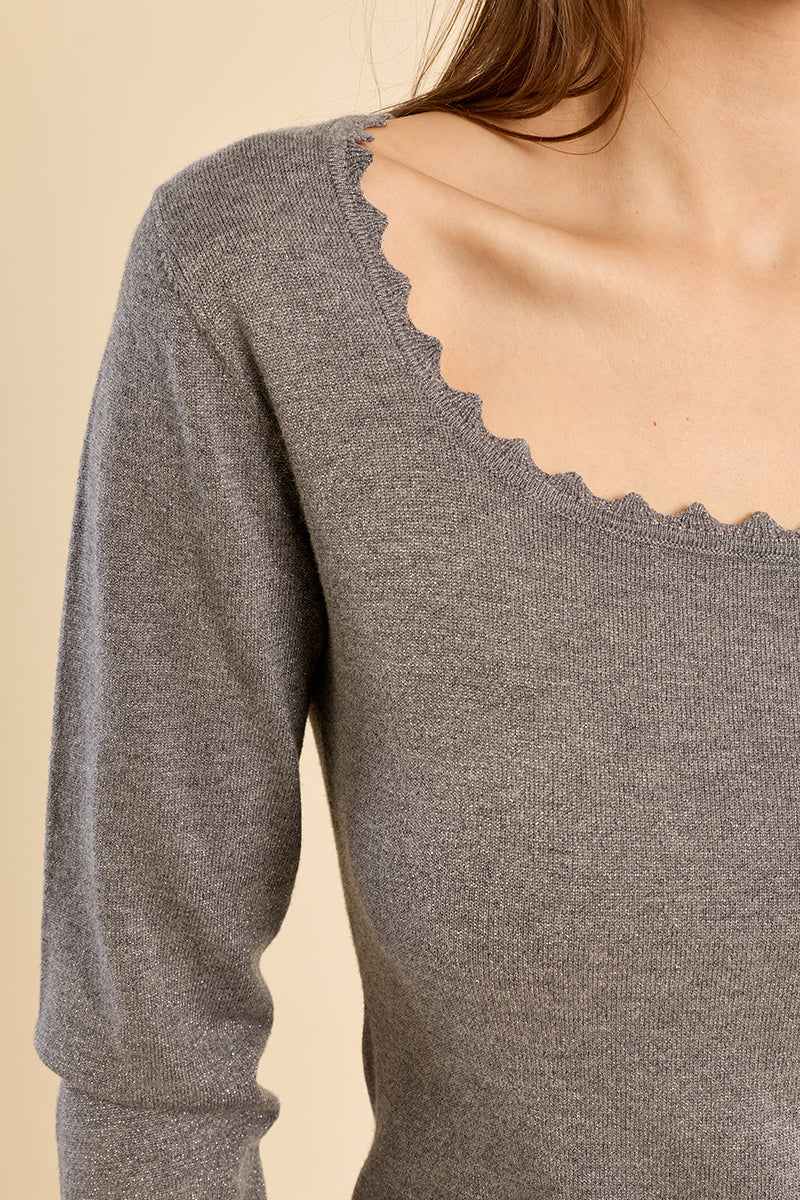 SILVERY GREY