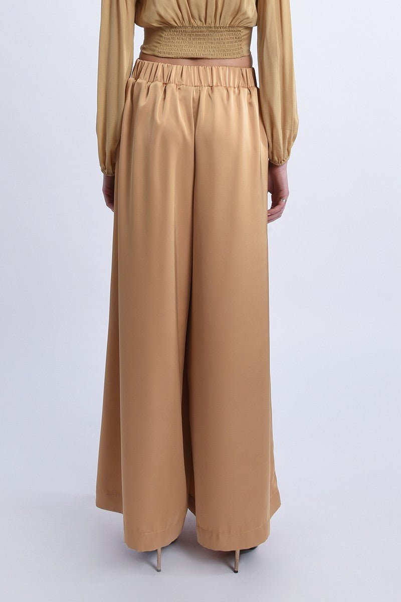 PALAZZO PANTS - GOLD - Molly Bracken E-Shop