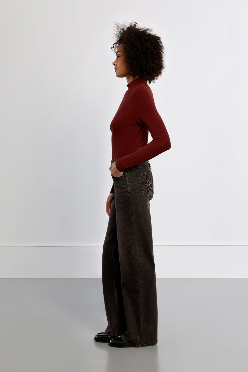BROWN DENIM
