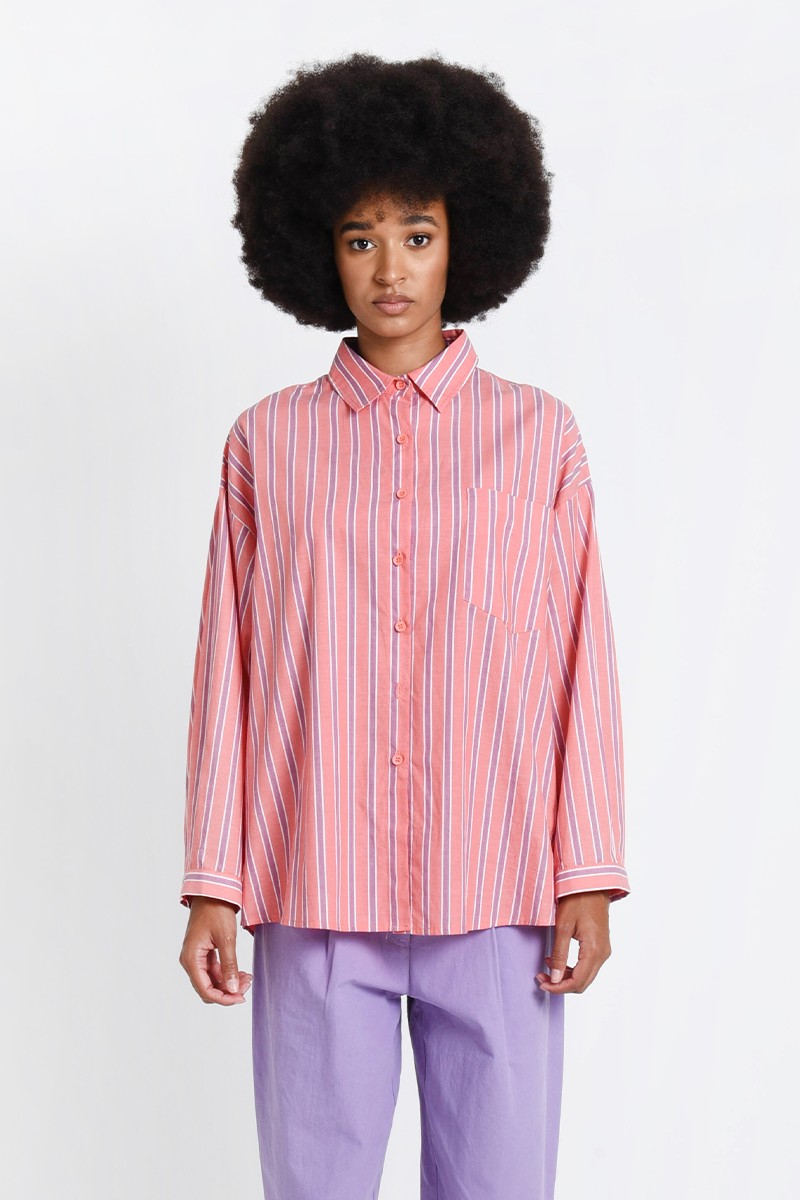 STRIPED LARGE SHIRT